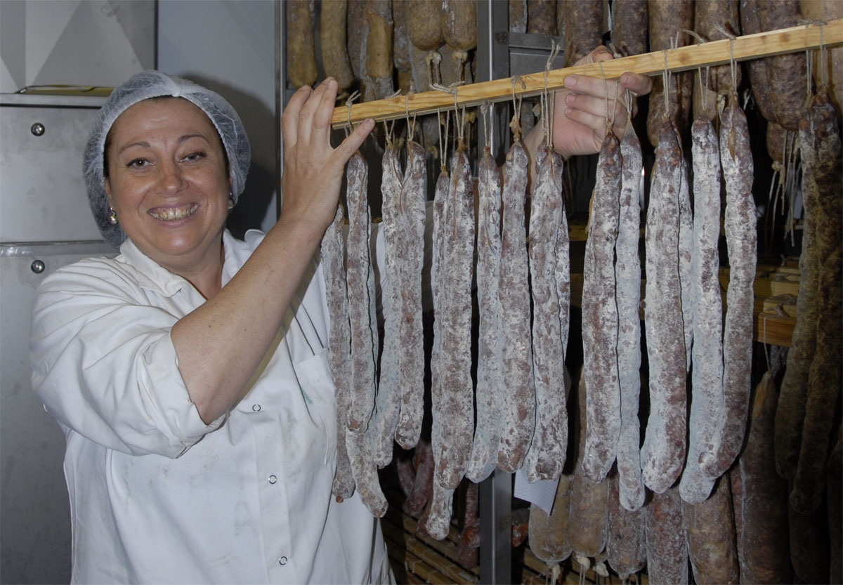 Visite des séchoirs saucissons